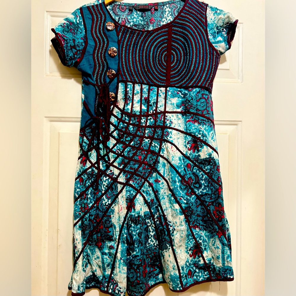 SALE! 18 FIRE India Made Embroidered Boho Dress XL Beachy Beautiful 😍
